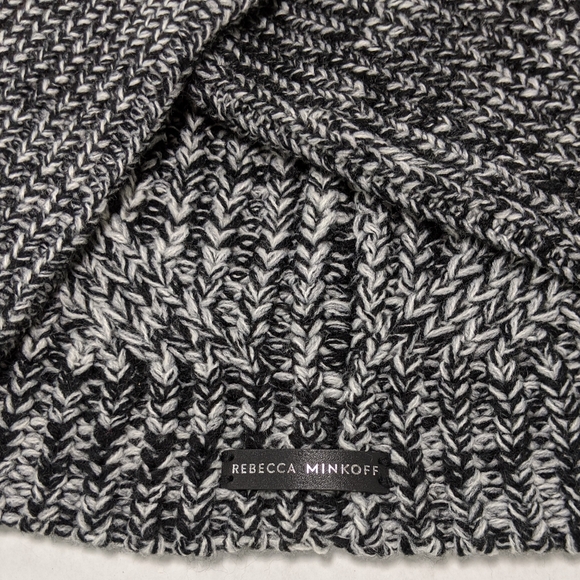 {Rebecca Minkoff} Marble knit beanie & hand warmer